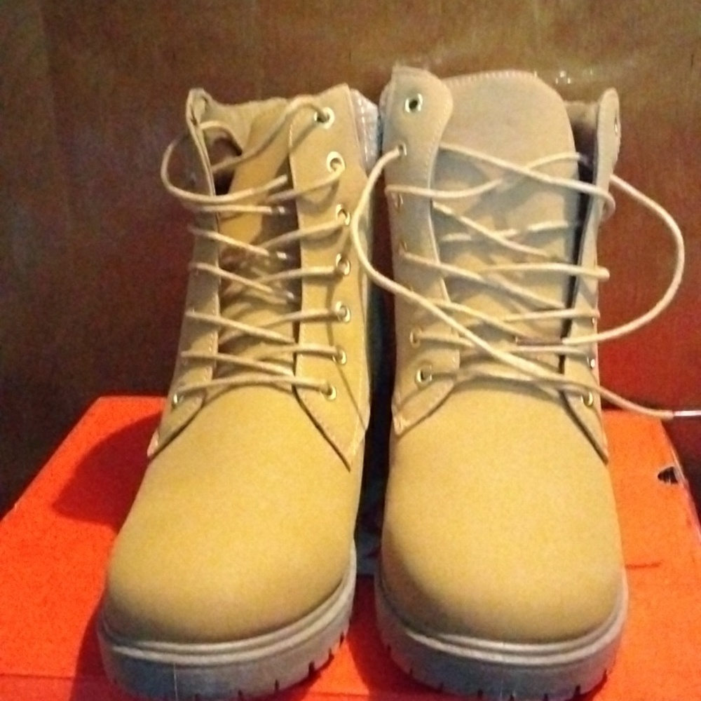 Tan boots